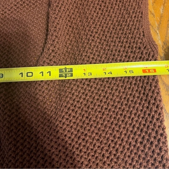 NEW Urban Outfitters Sunny Backless Crochet Halterneck Mini Dress in Brown Sz L - Picture 10 of 12